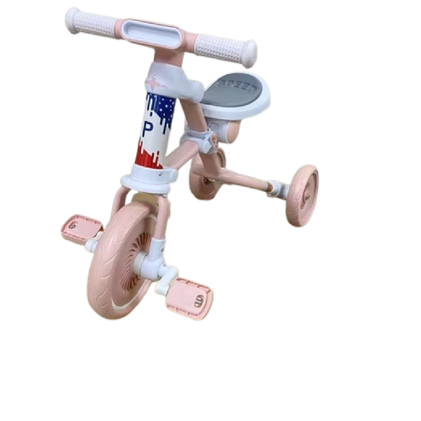 Kids Balance Bike with Pedals – Pink | BK-215