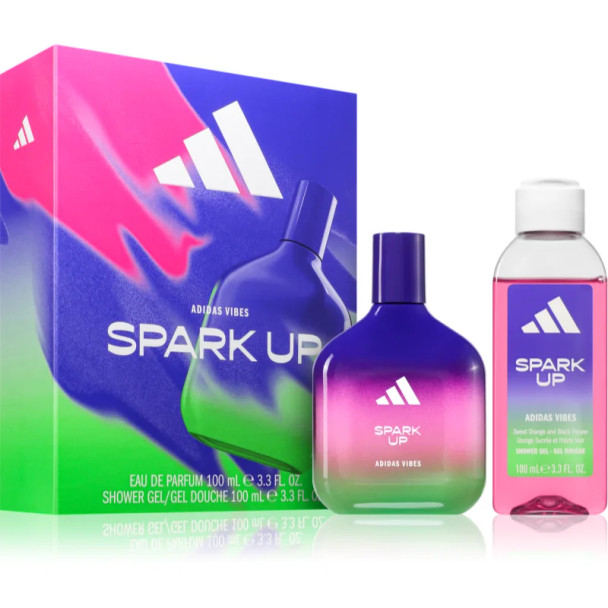 Adidas Vibes Spark Up Eau de Parfum 100 ml + Shower Gel 100 ml Gift Set - Men | 294356