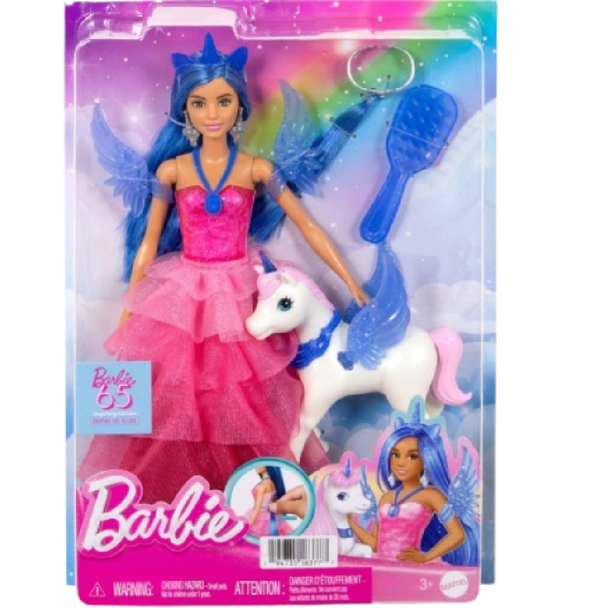Barbie Fantasy Fairy Doll with Unicorn & Accessories | HRR16