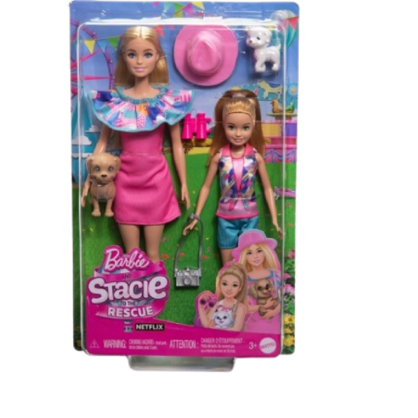 Barbie and Stacie to the Rescue Doll Set with Pets & Accessories | HRM09