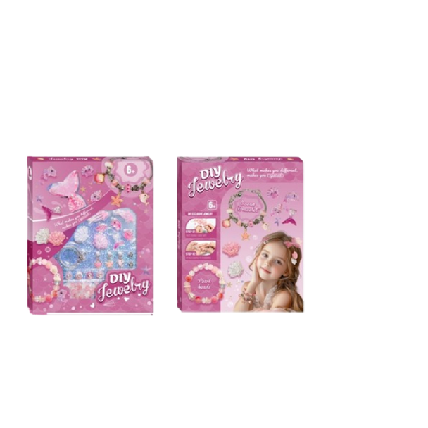 DIY Jewelry Making Set for Kids – Ocean Bracelet Theme (Pink Edition) | PX66102