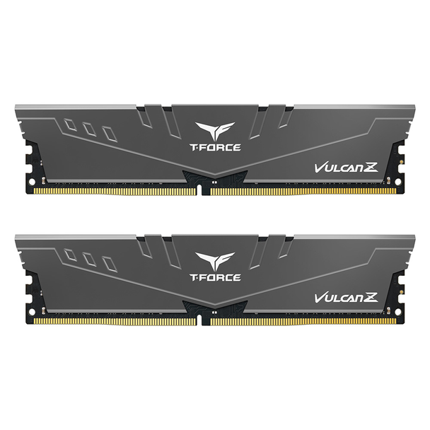 TEAMGROUP T-Force Vulcan Z 64GB (2X32GB) DDR4 3600MHz Desktop Memory - Grey | TLZGD464G3600HC18JDC01