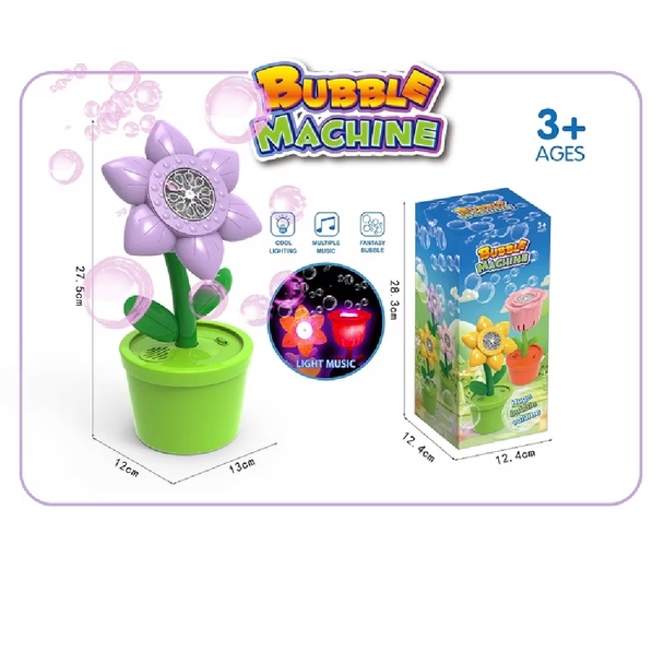 Flower Bubble Machine with Light & Music | 2202C