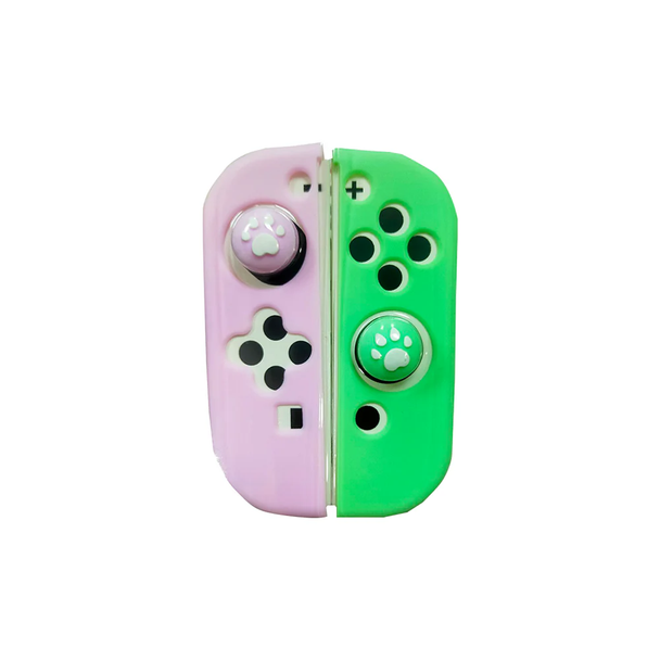Lucky Fox Joy-Con Silicone Case with Thumb Grips - Pastel Purple/Pastel Green