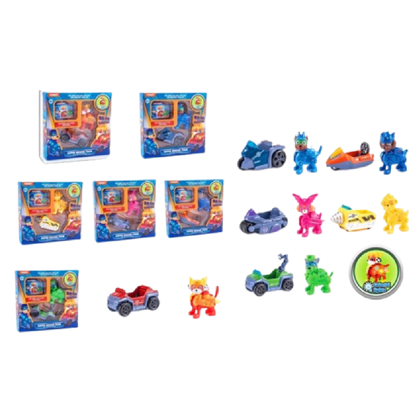 Super Rescue Team Mini Figures & Vehicles Set | 639-2