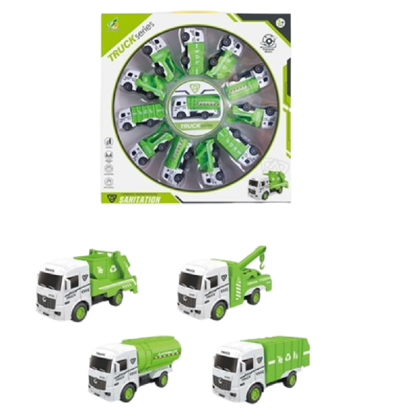 Sanitation Truck Mini Vehicles Toy Set | XY348-A13