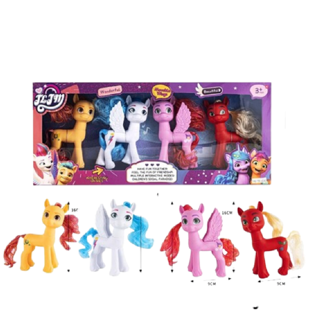 Fantasy Pony Figures Toy Set (4 pcs) | XQ9933A