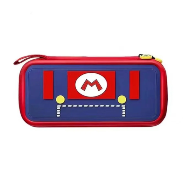 3D Pattern Deluxe Hard Protective Carrying Bag for Nintendo Switch - Super Mario Red & Blue