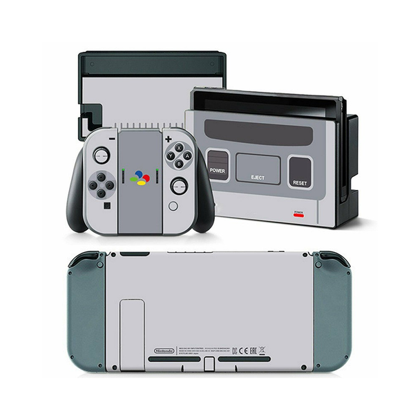 Nintendo Switch Skins & Stickers - Retro Grey Edition