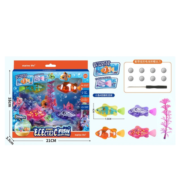 Electric Fish Water-Activated Toy Set – Marine Life | CY-05