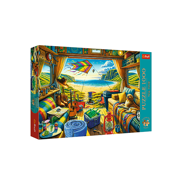 Trefl Premium Plus Quality - Tea Time: Camper Travel 1000-Piece Jigsaw Puzzle | 10851