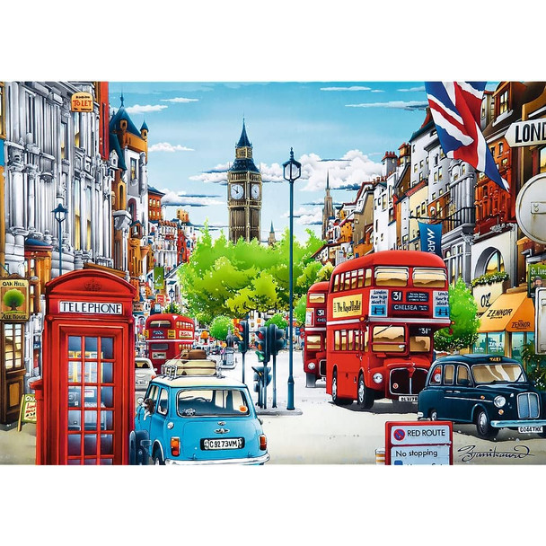Trefl Puzzle London Street 1000 pcs | 10557