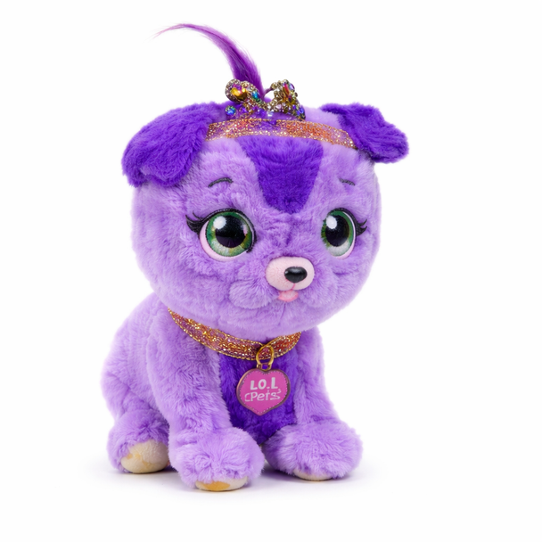 Purple Princess Puppy Plush Toy - 7" | BL-301-PPP