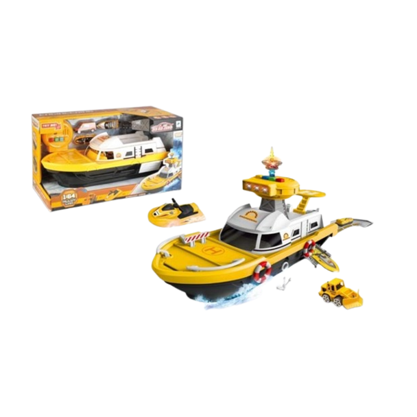 1:64 Alloy Rescue Yacht Playset with Accessories  | 660-A248