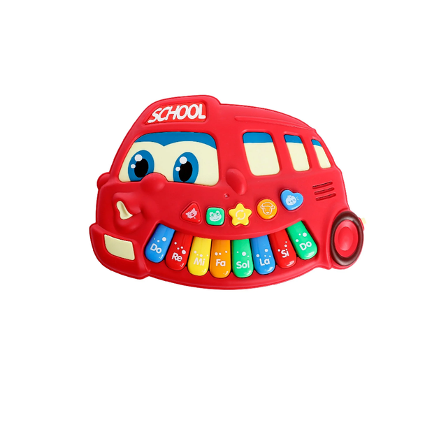 Musical Learning School Bus Toy – Pink | LC73