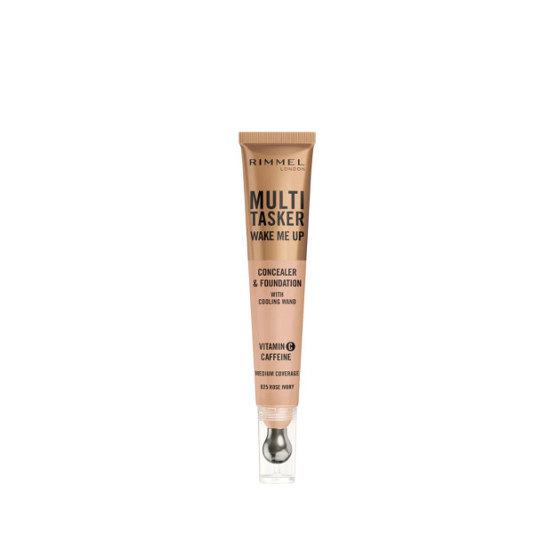 Rimmel Wake Me Up Multi-Tasker Foundation & Concealer - 025 Rose Ivory | 283545