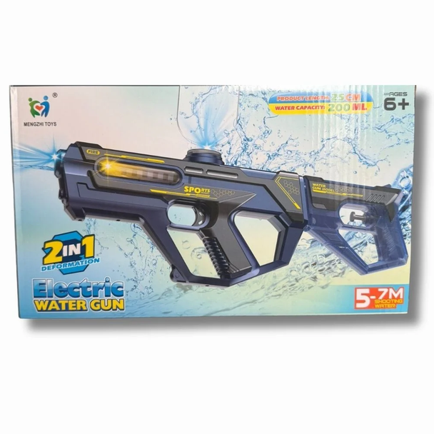 Electric Water Gun 2 in 1 Deformation – 5-7M Shooting Range | 1003C