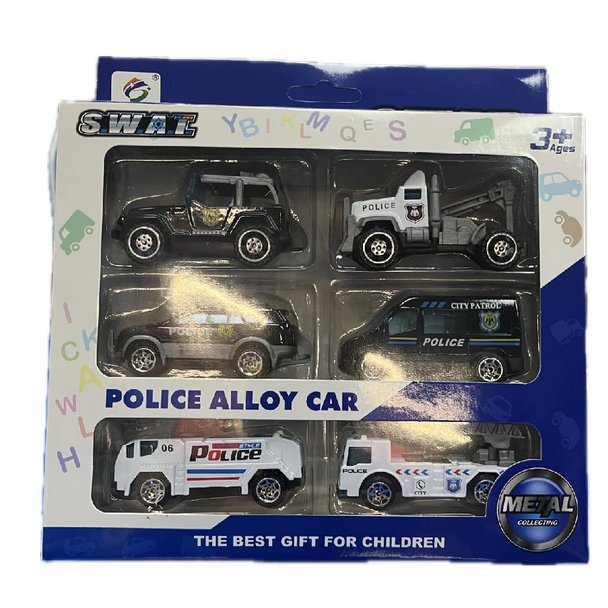 Police Alloy Car Set – Die-Cast Law Enforcement Vehicles (4 PCS) | 8526C