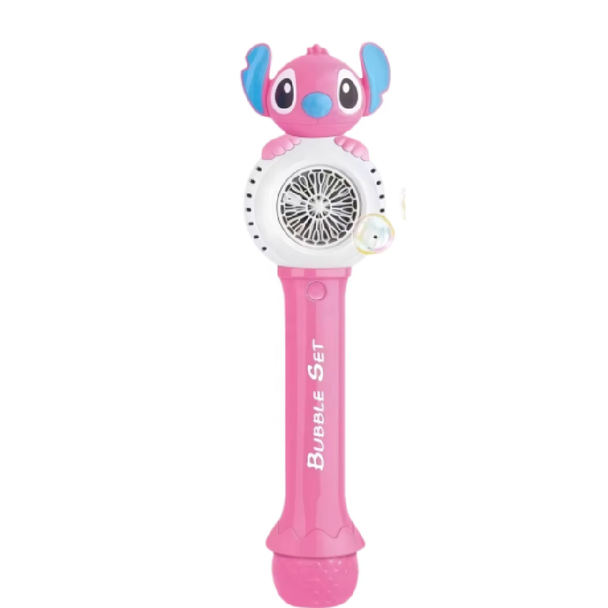 Electric Bubble Fan Toy – Cartoon Bubble Set (Pink) | 6688-5