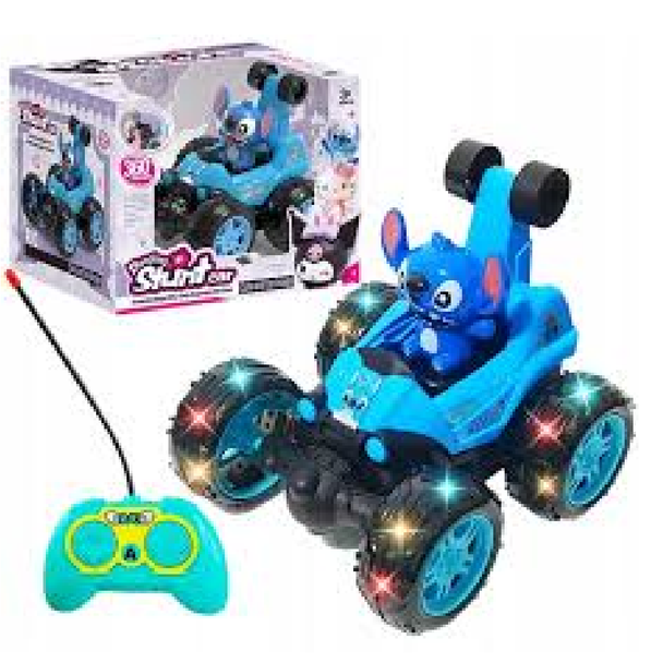 Dancing Stunt Car RC with Lights & Music – Cartoon Character (Blue) | 200-20A