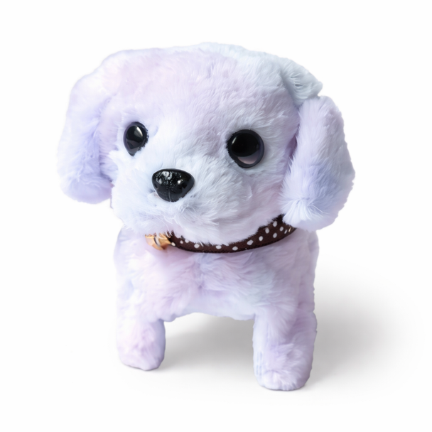 Pet Baby Interactive Plush Dog Toy – White Walking Puppy with Sound | BY8808-3