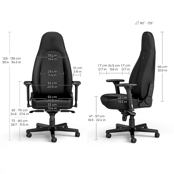 Noblechairs ICON Gaming Chair Black Edition | NBL-ICN-PU-BED