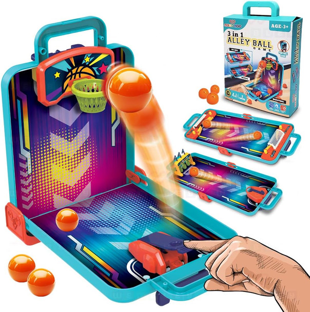 Play Time Alley Ball 3-in-1 Portable Sport Game for Kids | ZY2010