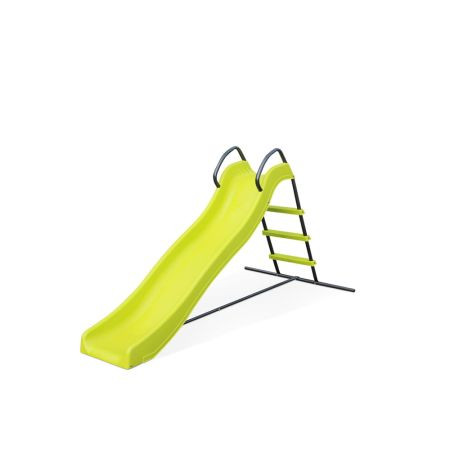 Kids Outdoor Playground Slide with Metal Frame - Green | NS603