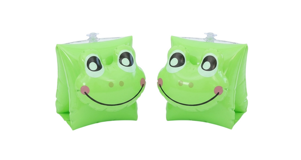 Inflatable Kids Arm Bands Frog Design - Green | 584-1