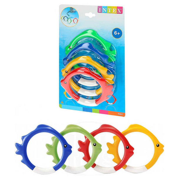 Kids Diving Rings Fish Shape - Multi Color | 585-6