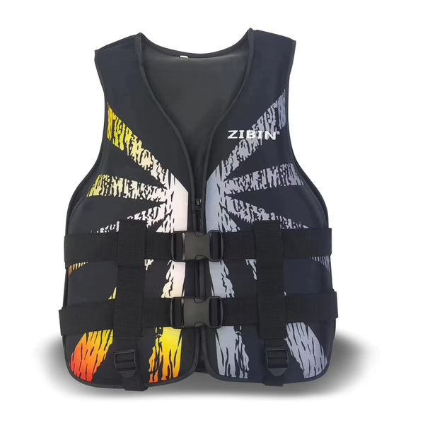 ZIBIN Life Jacket Safety Vest - Black, Size S | 585-18