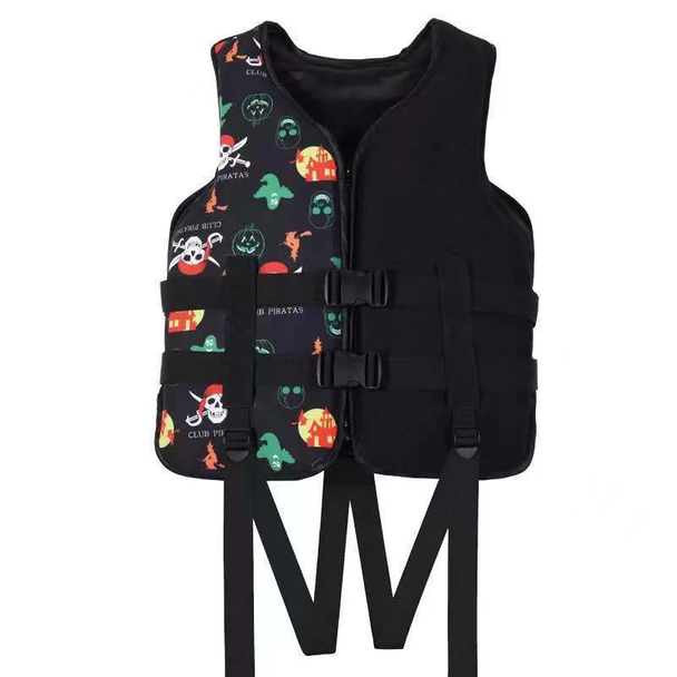 ZIBIN Life Jacket Safety Vest - Black Pattern, Size M | 585-25