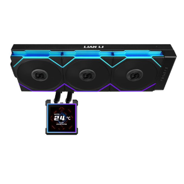 Lian Li HydroShift II LCD-S 360TL ARGB Liquid CPU Cooler - Black | G89.GHS2LCDS36TB.00