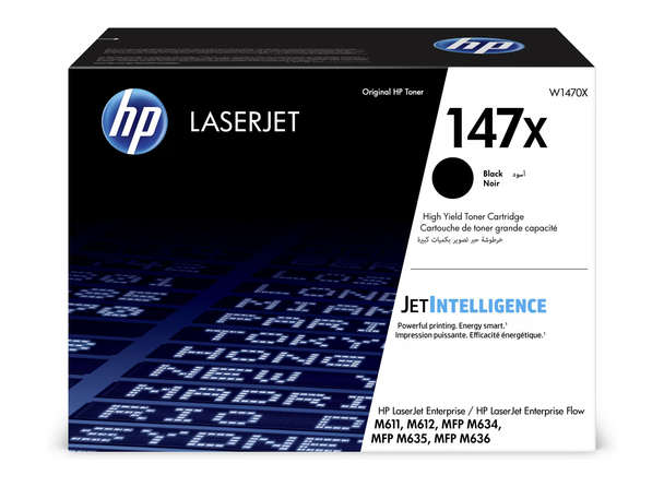 HP 147X Black High Yield Original LaserJet Toner | W1470X