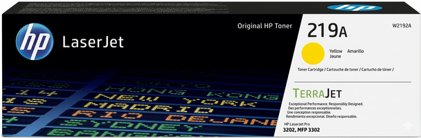 HP 219A Yellow Original LaserJet Toner Cartridge | W2192A