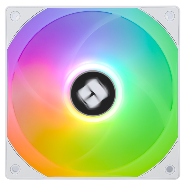 Thermalright 120mm Reverse ARGB Case PWM Fan - White | TL-C12RW-S V2