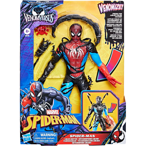 Hasbro Spiderman Venom VS. Spider-Man Liquid Shifter Action Figure | HBSPG0728