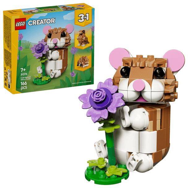 Lego Cute Hamster with a Flower | 31376
