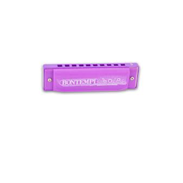 Bontempi Plastic Harmonica 10 Notes – Assorted Colors (Purple) | 301010
