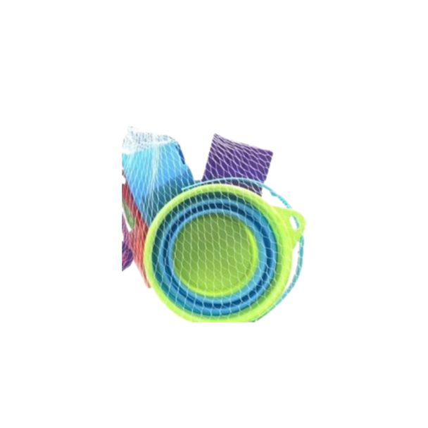 Silicone Folding Colander Set – 3PCS Green Kitchen Strainer | 3602C