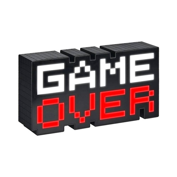 Game Over 8-Bit Pixel Light Color Changing Light
