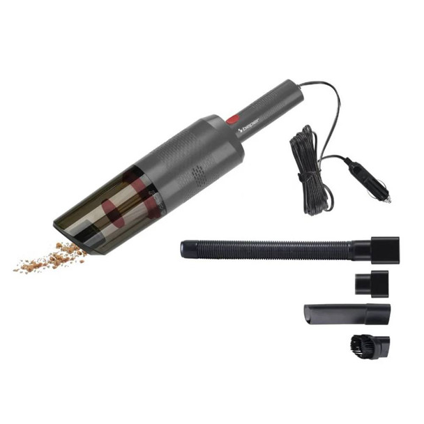 Beper Car Vacuum Cleaner, 75W, Handheld Vacuum Cleaner With Car Plug, Accessories Included, 3M Cable, 0.35L Tank And Washable HEPA Filter - Grey | P202ASP402