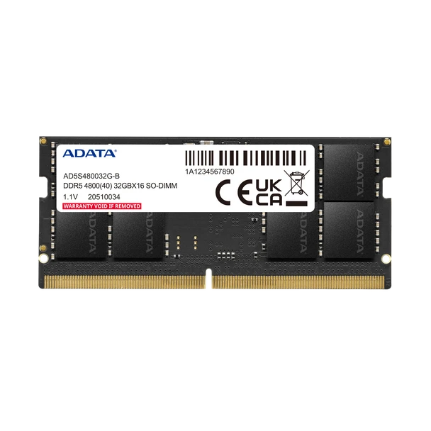 ADATA 32GB DDR5 4800MHz Laptop RAM | AD5S480032G-S