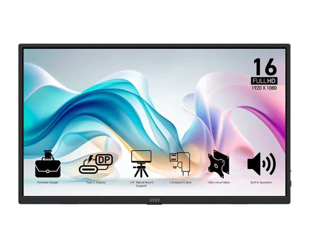 MSI PRO 15.6″ Portable Monitor | MP165 E6