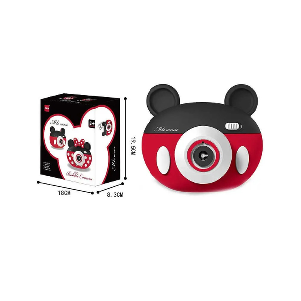Kids Bubble Camera Toy Mouse Design Red & Black | RS-902C