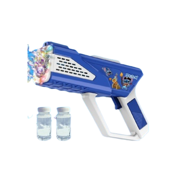 Kids Bubble Gun Toy Stitch Design Blue & White | PP277-6
