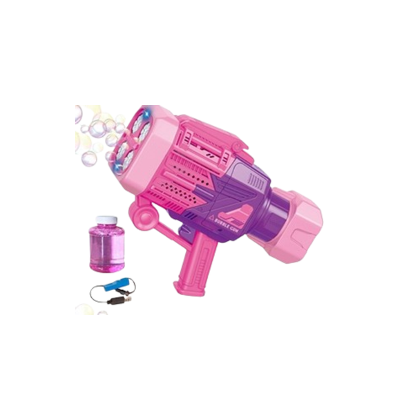 Kids Bubble Gun Toy Children Bubble Gun Pink & Purple | P82288