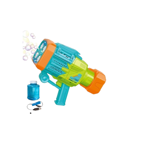 Kids Bubble Gun Toy Children Bubble Gun Green & Orange | P82288