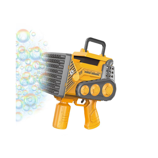 Kids Bubble Machine Gun Toy Construction Truck Design Yellow | P81428