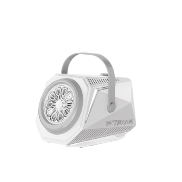 Electric Bubble Machine Portable Stage Bubble Blower White | P142